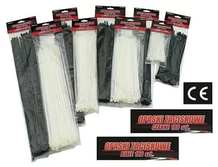 Opaski Zaciskowe Trytytki Białe 100x2,5mm 100szt. - Pozostałe akcesoria sieciowe - miniaturka - grafika 1