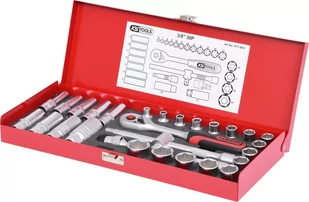 KS Tools 917.4031 3/8 cala Classic zestaw kluczy nasadowych, 30-częściowy 4042146118139 - Zestawy narzędziowe - miniaturka - grafika 1