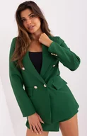 Spodenki damskie - Damski komplet z szortami ciemnozielony DHJ-KMPL-6215.27, Kolor ciemnozielony, Rozmiar S, ITALY MODA - Primodo.com - miniaturka - grafika 1