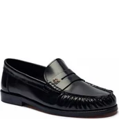 Mokasyny damskie - Tommy Hilfiger Skórzane mokasyny Monogram - miniaturka - grafika 1