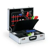 Skrzynki i torby narzędziowe - B2B Partner Walizka na narzędzia z wewnętrzymi wkładkami i zamkiem szyfrowym FL-I8994 - miniaturka - grafika 1