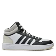 Sneakersy męskie - Sneakersy adidas Hoops 3.0 Mid IH0157 Szary - miniaturka - grafika 1