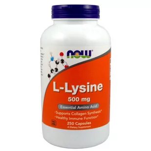 Now Foods L-Lizyna 500Mg 250 Kaps. - Suplementy naturalne - miniaturka - grafika 1