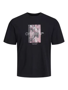 Koszulki męskie - Jack & Jones Koszulka "Jorvesterbro" w kolorze czarnym - grafika 1