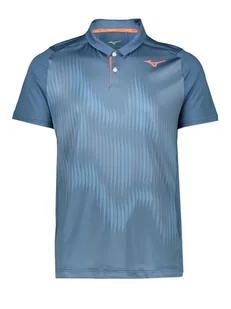 Mizuno Sportowa koszulka polo "Shadow" w kolorze niebieskim - Koszulki sportowe męskie - miniaturka - grafika 1