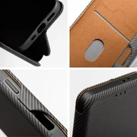 Etui i futerały do telefonów - Kabura FOLIO Side Magnet do MOTOROLA G75 szary - miniaturka - grafika 1