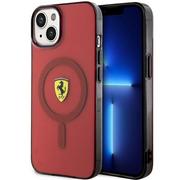 Etui i futerały do telefonów - Ferrari FEHMP14SURKR iPhone 14 6,1" czerwony/red hardcase Translucent Magsafe - miniaturka - grafika 1