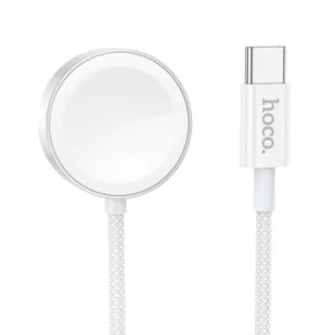 Ładowarka indukcyjna Hoco 2,5W USB C kompatyblina z Apple Watch i Samsung Watch CW59 biała - Ładowarki do telefonów - miniaturka - grafika 1
