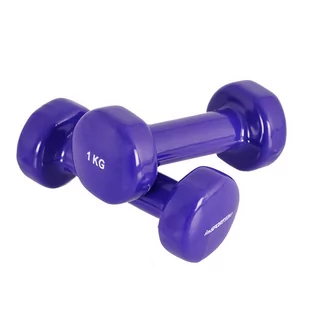 InSportLine Hantle winylowe, 2 x 1 kg - Hantle i ciężarki - miniaturka - grafika 1