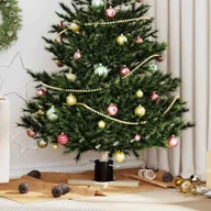 Choinki - vidaXL Stojak na Choinkę Czarny 50 x 50 x 16 cm Lite drewno sosnowe - miniaturka - grafika 1