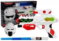 Zabawki militarne - Lean Kosmiczny Pistolet Laserowy z Maską Miecz Świecący 5086 - miniaturka - grafika 1