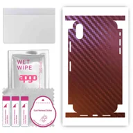 Szkła hartowane na telefon - Folia naklejka skórka strukturalna na TYŁ+BOKI do Apple iPhone X -  Carbon Kameleon CAKA5 - apgo SKINS - miniaturka - grafika 1