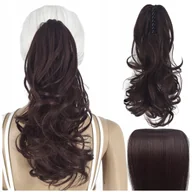 Ozdoby do włosów - Włosy Syntetyczne Doczepiane Kucyk na Klipsie 55 cm Clip In Jak Naturalne - miniaturka - grafika 1