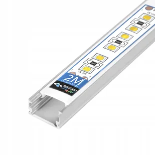profil Led aluminiowy slim natynkowy nawierzchniowy Do Taśmy Z Kloszem 2m - Akcesoria do oświetlenia - miniaturka - grafika 1