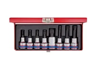 Klucze i nasadki - ZESTAW NASADEK Z KOŃCÓWKĄ SPLINE 1/2" 8 cz. KRÓTKIE/DŁUGIE M5-M16 KASETA King Tony - miniaturka - grafika 1