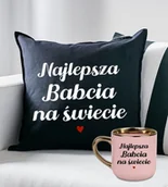 Gadżety dla niej i dla niego - Zestaw prezentowy dla Babci - KUBEK ORAZ PODUSZKA - NAJLEPSZA BABCIA NA ŚWIECIE - miniaturka - grafika 1