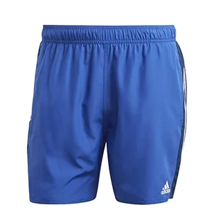 adidas, 3 paski długości, kolorowy kostium kąpielowy, półniebieski (Semi Lucid), rozmiar S, męski - Kąpielówki męskie - miniaturka - grafika 1
