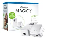 Powerline communications - Devolo Magic 1 WiFi mini Starter Kit 1200 Mbit/s Przewodowa sieć LAN Wi-Fi Biały 2 szt. 8561 - miniaturka - grafika 1