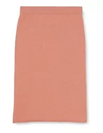 Spódnice - Sidona Damska spódnica midi z dzianiny 10430501, beżowo-różowa, L, beż różowy, L - miniaturka - grafika 1