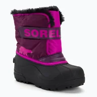 Botki damskie - Śniegowce juniorskie Sorel Snow Commander purple dahlia/groovy pink - miniaturka - grafika 1