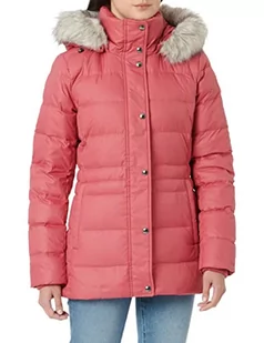 Tommy Hilfiger Tyra puchowa JKT damska kurtka puchowa z futrzanym puchem, Matowa malina, S - Kurtki damskie - miniaturka - grafika 1