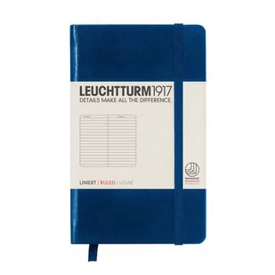 Leuchtturm, Notes Pocket, 185 stron, linia, granatowy - Notesy i bloczki - miniaturka - grafika 1