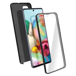 Etui 360° do Samsunga Galaxy A71 Elastyczny przód i sztywny tył – czarne - Etui i futerały do telefonów - miniaturka - grafika 1