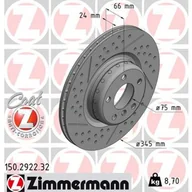 Tarcze hamulcowe - Tarcza hamulcowa ZIMMERMANN 150.2922.32 - miniaturka - grafika 1