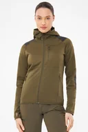 Bluzy sportowe damskie - Bluza damska trekkingowa z kapturem Viking Yosemite Lady 7400 khaki - miniaturka - grafika 1