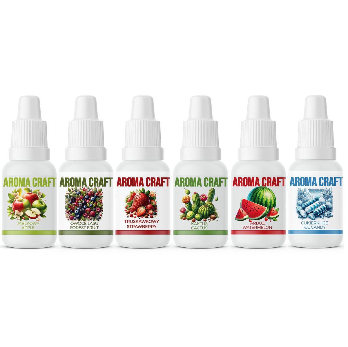 Zestaw Aromatów Spożywczych 6 SZTUK AROMA CRAFT / Tortdekor