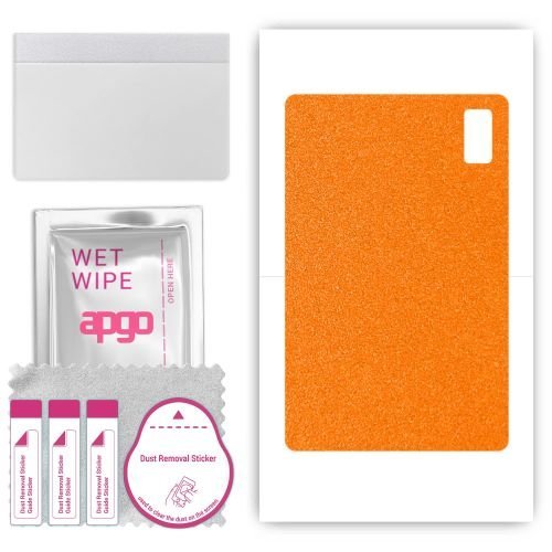 folia naklejka skórka strukturalna na TYŁ do HTC A101 - Pomarańczowy Pastel Matowy Chropowaty Baranek - apgo SKINS