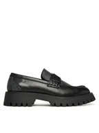 Półbuty męskie - Guess Loafersy FMFZIA LEL14 Czarny - miniaturka - grafika 1
