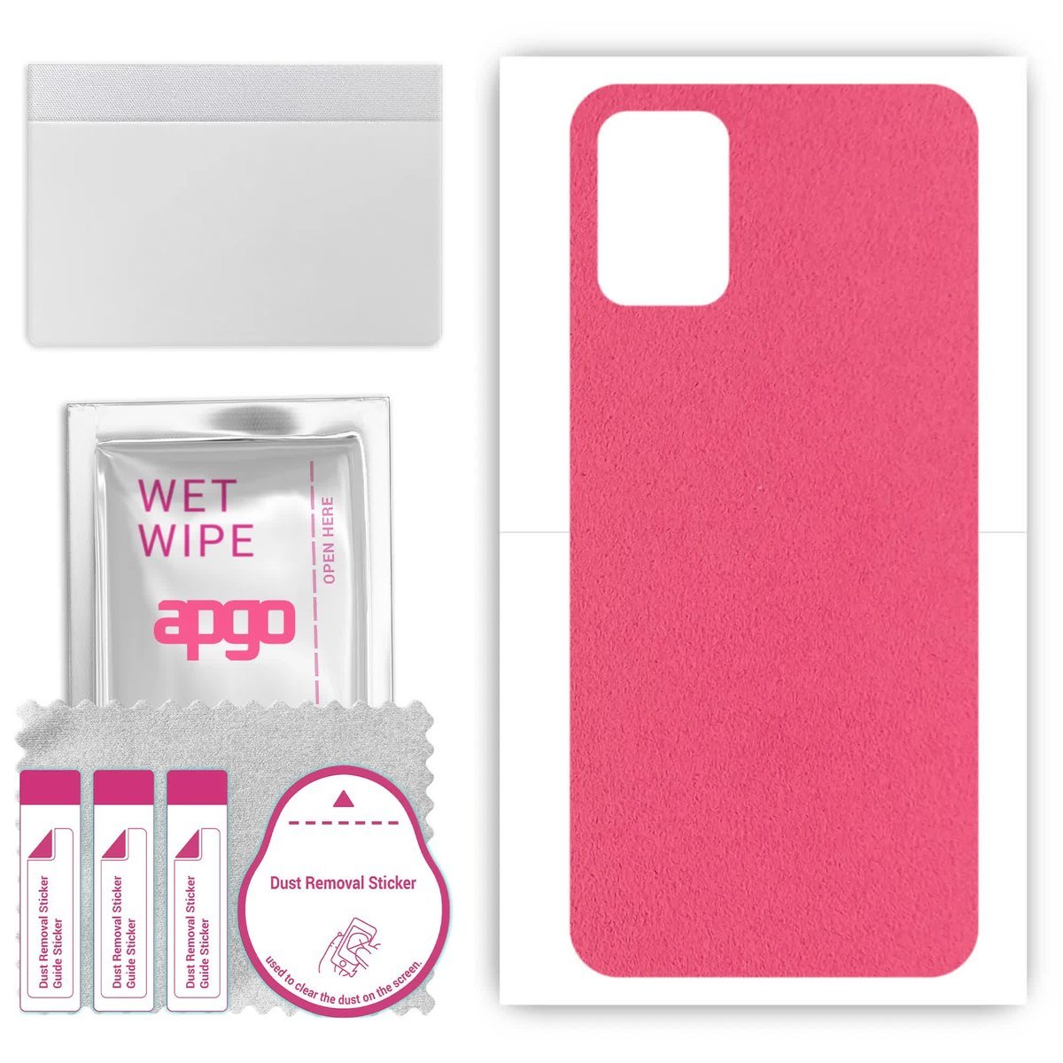 Folia naklejka skórka strukturalna na TYŁ Zamsz do LG K62 Plus - Zamsz Różowy - apgo SKINS