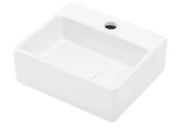 Umywalki - Umywalka ścienna Uptrend Medusa 29x34 cm prostokątny biały połysk TR4549 - miniaturka - grafika 1