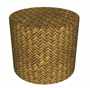 Sunlovers Sunlovers, pufa, Rattan, 40x40 cm - Pufy i podnóżki - miniaturka - grafika 1