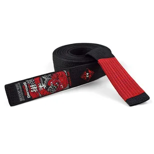 Pas premium do BJJ z panelem na belki Ground Game czarny - Kimona, stroje i obuwie - miniaturka - grafika 1