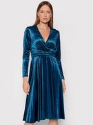 Sukienki - Nissa Sukienka codzienna RS12632 Niebieski Regular Fit - miniaturka - grafika 1