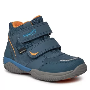 Buty dla chłopców - Trzewiki Superfit 1-009385-8040 M Blue/Orange - grafika 1