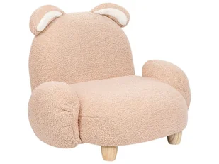 Fotel dziecięcy królik teddy beżowy KANNA - Fotele i pufy dla dzieci - miniaturka - grafika 5