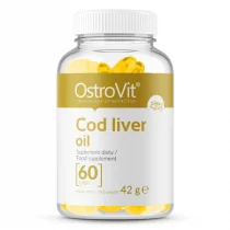Ostrovit COD LIVER OIL 60kaps - Witaminy i minerały dla sportowców - miniaturka - grafika 2