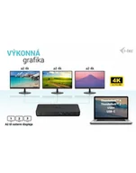 Stacje dokujące i replikatory portów - i-tec Stacja dokująca USB-C Triple Display Docking Station Gen 2 Pro + Power Delivery 100W - miniaturka - grafika 1