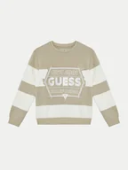 Swetry dla chłopców - Guess Sweter L5RQ09 KCCH0 Beżowy Regular Fit - miniaturka - grafika 1