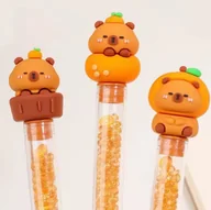 Długopisy - Długopis Kapibara Trendy Fun Capybara Z Koralikami - miniaturka - grafika 1