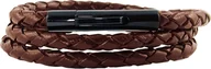 Naszyjniki męskie - König Design skórzany naszyjnik skórzany pasek skórzana bransoletka 6 mm męski naszyjnik 17 cm - 100 cm pleciony, długość: 19 centymetrów, kolor: brązowy - miniaturka - grafika 1