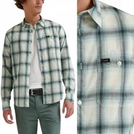 Koszule męskie - Lee LEESURE SHIRT Dusty Jade KOSZULA W KRATĘ REGULAR FIT S - miniaturka - grafika 1