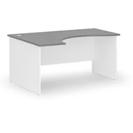 Biurka - Biurko narożne PRIMO WHITE, 1600 x 1200 mm, lewe, biało-grafitowe - miniaturka - grafika 1