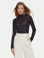 Body - Elisabetta Franchi Body BO-014-47E2-V260 Granatowy Regular Fit - miniaturka - grafika 1