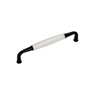 Meble modułowe i akcesoria - Gamet Uchwyt meblowy UP16 czarny mat/biały rozstaw 128 mm - miniaturka - grafika 1