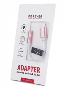 Telforceone Adapter Lightning/Jack 3,5 mm różowy/biały 10984_GSM041697 [12009835] - Adaptery i przejściówki - miniaturka - grafika 1