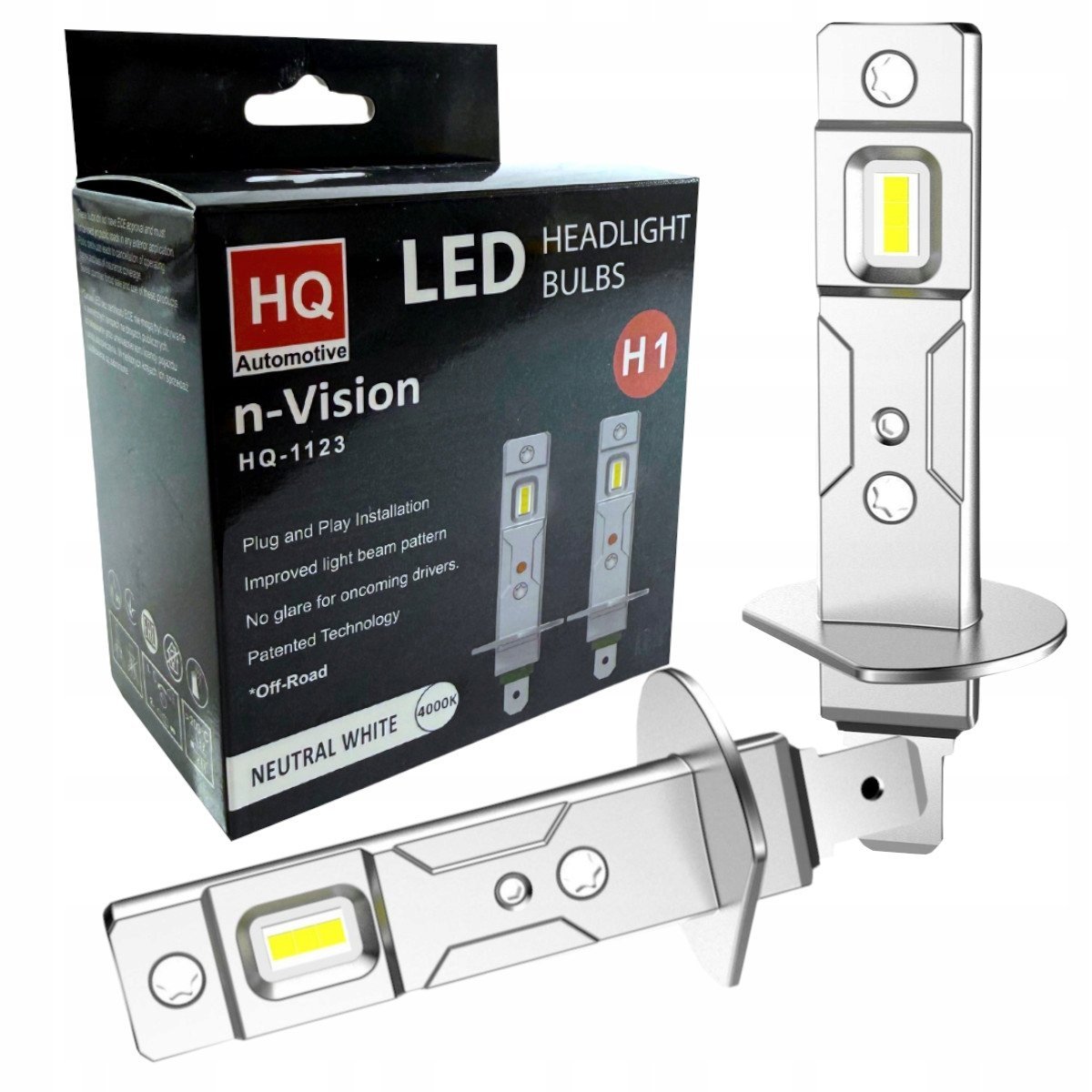 Żarówki H1 Led Retro Hq E-vision 12v 4000k Neutral White Led Dopasowane 1:1